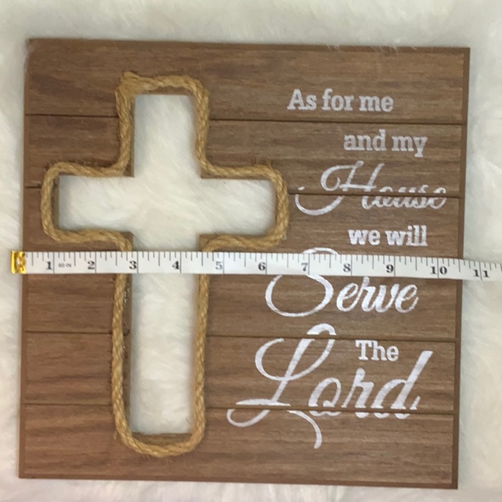 Serve the Lord Wall Art. (Wood) EUC - Picture 3 of 4